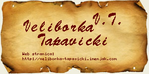 Veliborka Tapavički vizit kartica